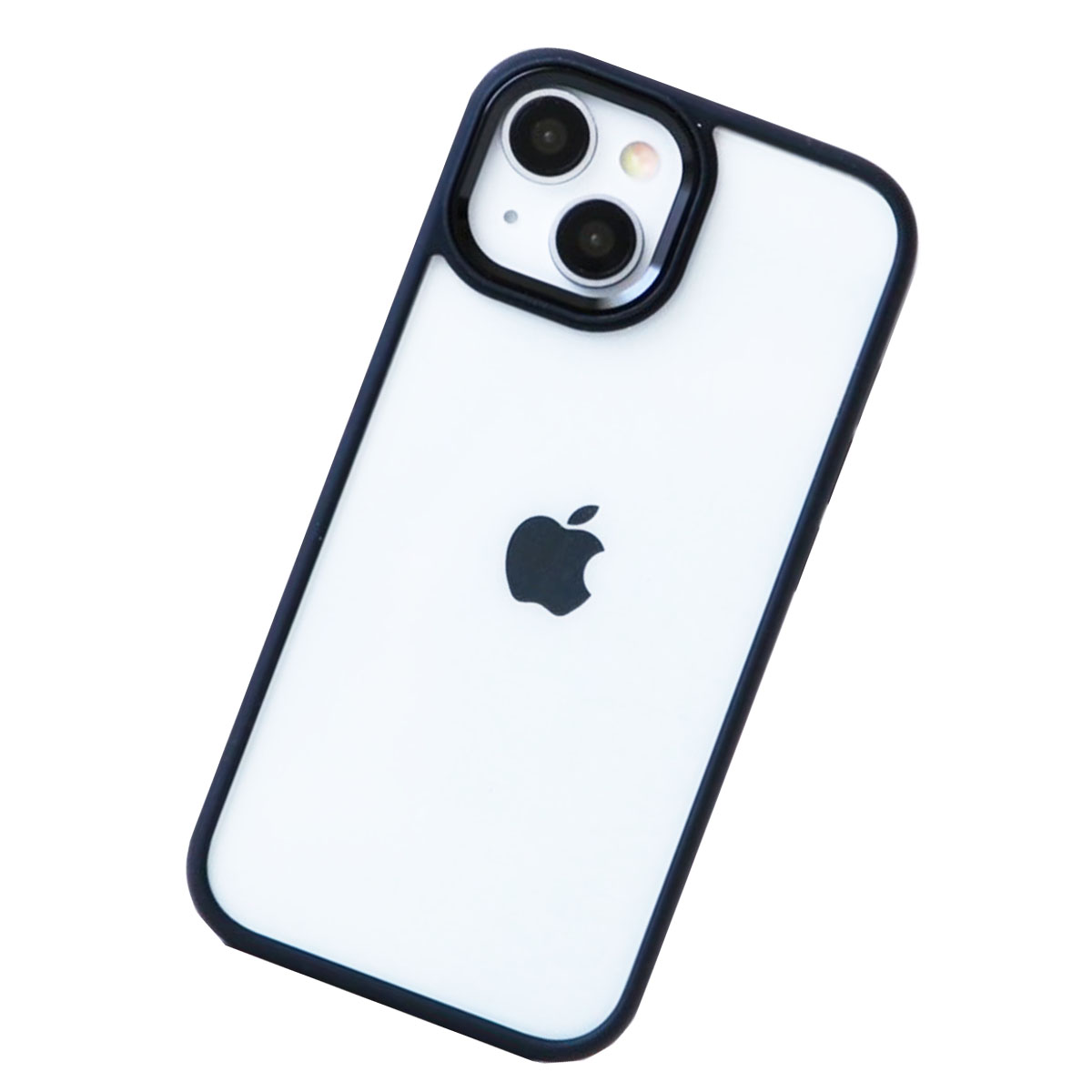iPhone12 12Pro クリア ケース ハイブリッド アイフォン12 12プロ ステッカー カバー 透明 写真 耐衝撃 「 カラー フレーム  ハイブリッド クリア ケース 」｜izu｜02