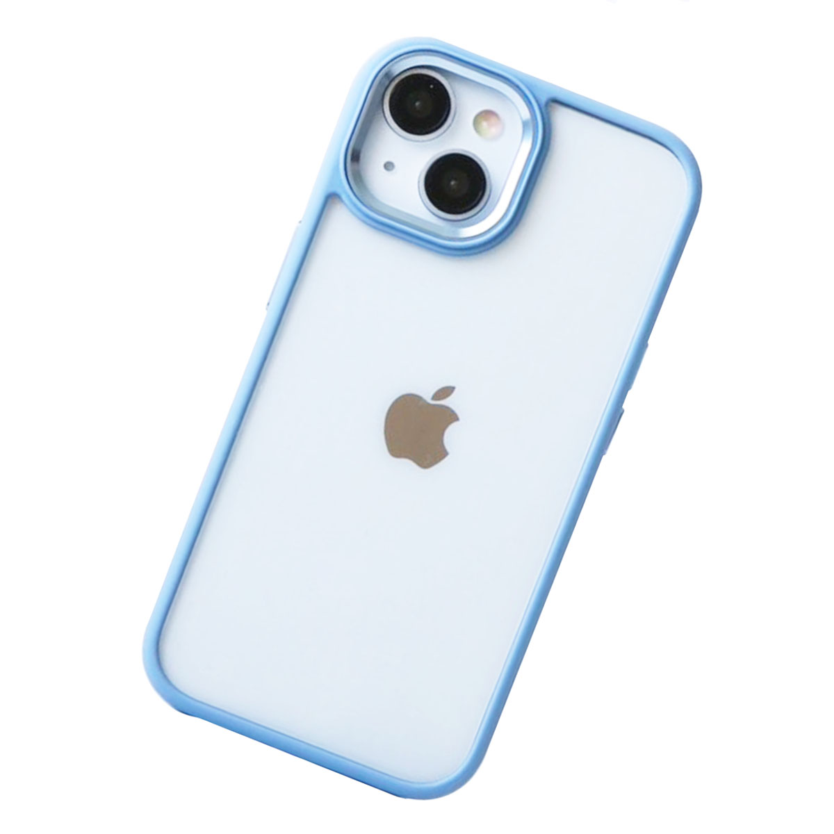 iPhone12 12Pro クリア ケース ハイブリッド アイフォン12 12プロ ステッカー カバー 透明 写真 耐衝撃 「 カラー フレーム  ハイブリッド クリア ケース 」｜izu｜06