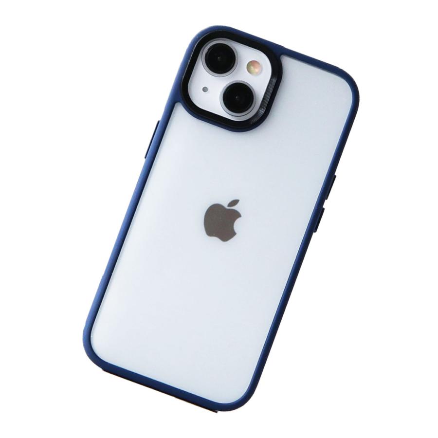 iPhone14 Pro クリア ケース 半透明 アイフォン14 プロ ハイブリッド カバー つや消し 耐衝撃 「  ノスタルジック カラー マット ケース 」｜izu｜04