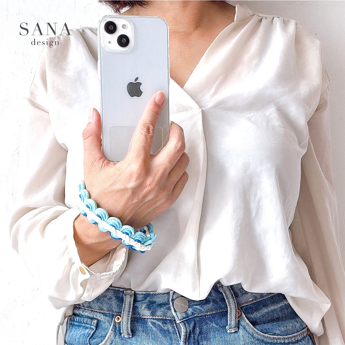 スマホ ハンドストラップ ストラップ 手首 ペンラストラップ マクラメ