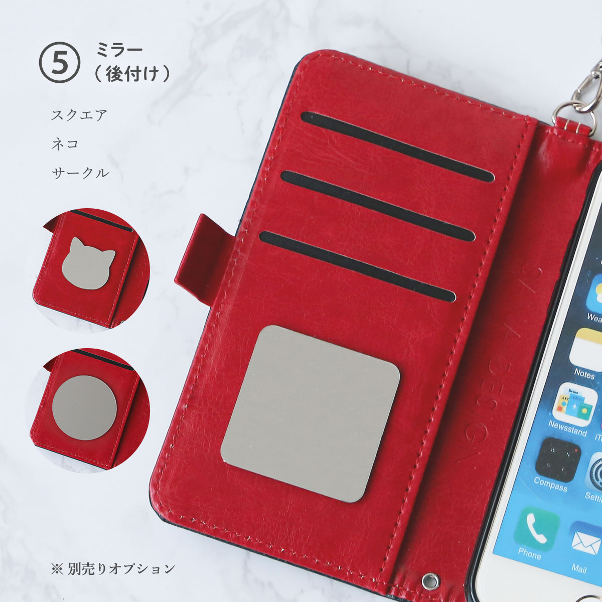 iPhone 15 Pro ケース 手帳型 スタッズ 星 スマホ カバー アイフォン