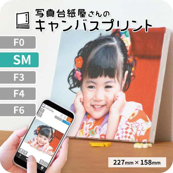 キャンバスプリント アートパネル オーダー SMサイズ 227mm×158mm フォト 写真 印刷 ファブリックパネル 送料無料 イズミダイシ プレゼント