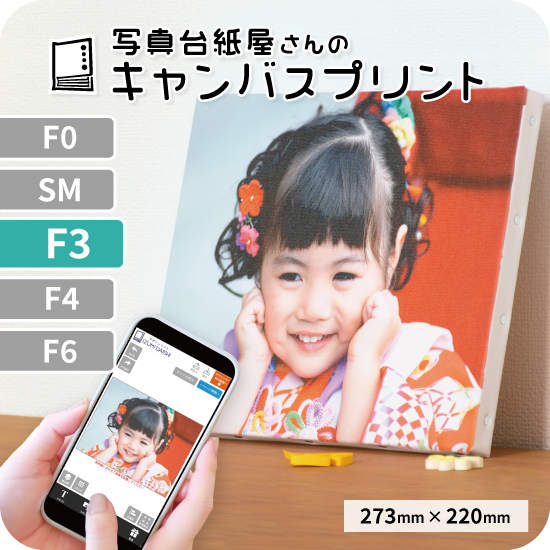キャンバスプリント アートパネル オーダー F3サイズ 273mm×220mm フォト 写真 印刷 ファブリックパネル 送料無料 イズミダイシ プレゼント｜izumidaishi
