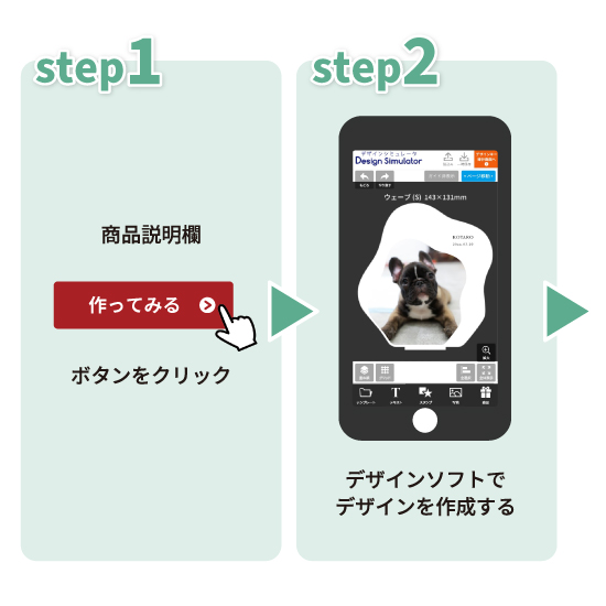 愛犬 写真入り アクリルスタンド ウェーブ オ...の詳細画像2