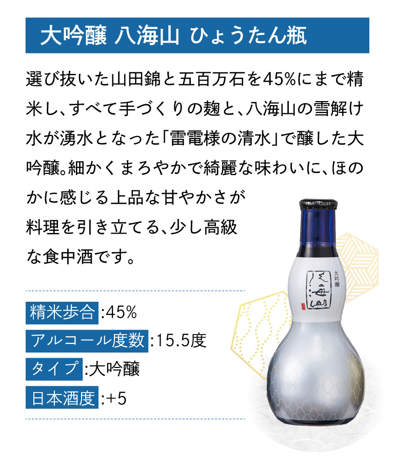 八海山4種飲み比べセット