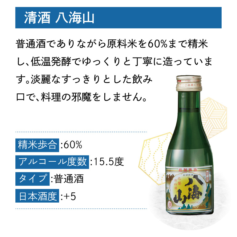 八海山4種飲み比べセット