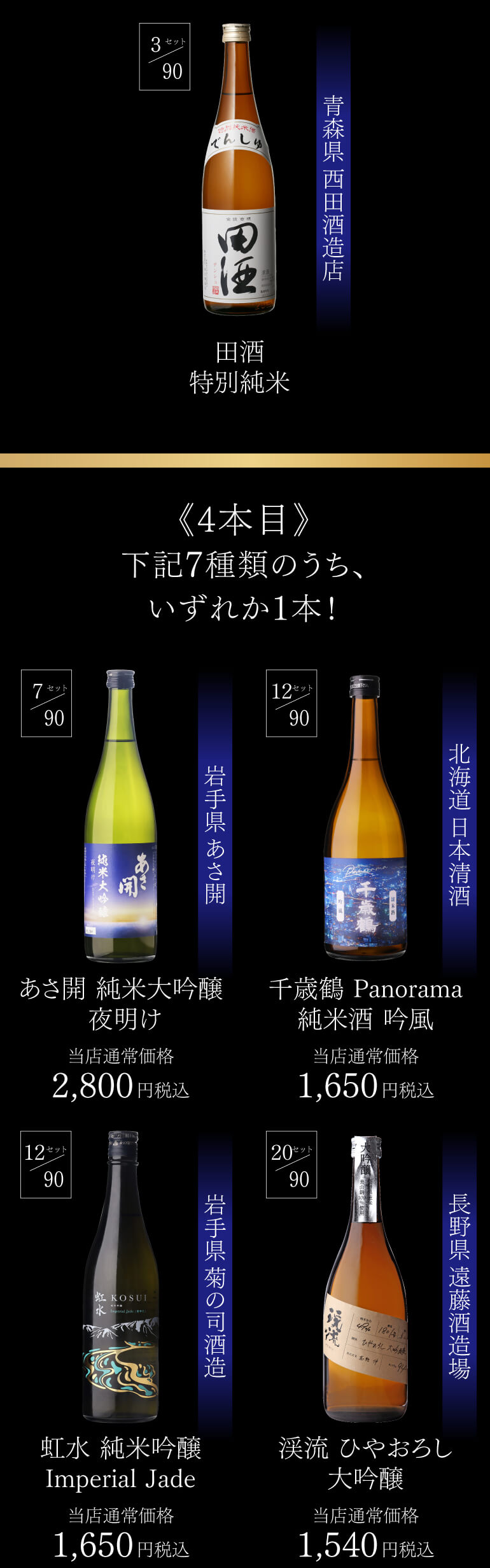 十四代 第26弾 日本酒福袋 720ml×4本セット 限定90セット が入っている