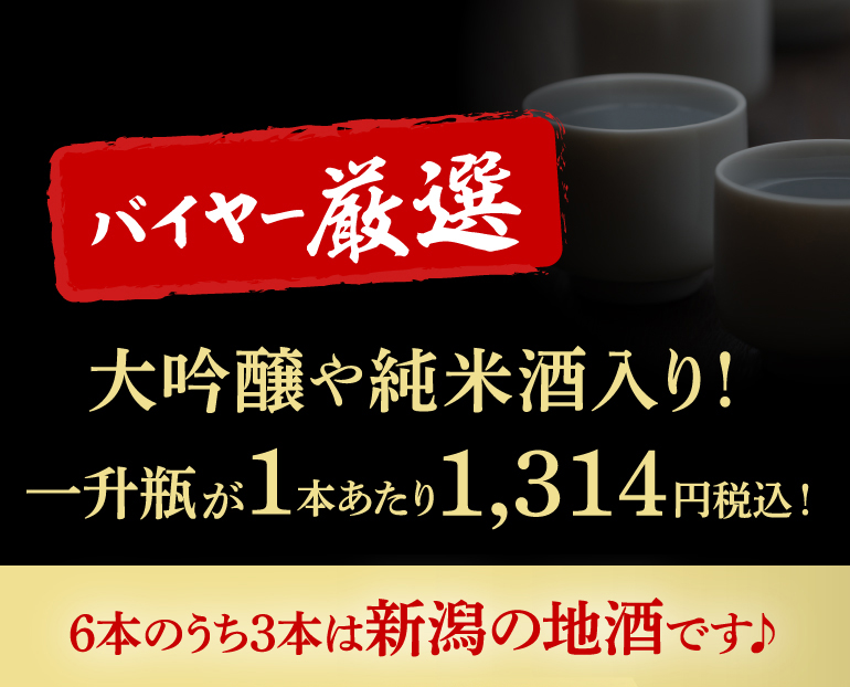 日本酒6本とくとくセット