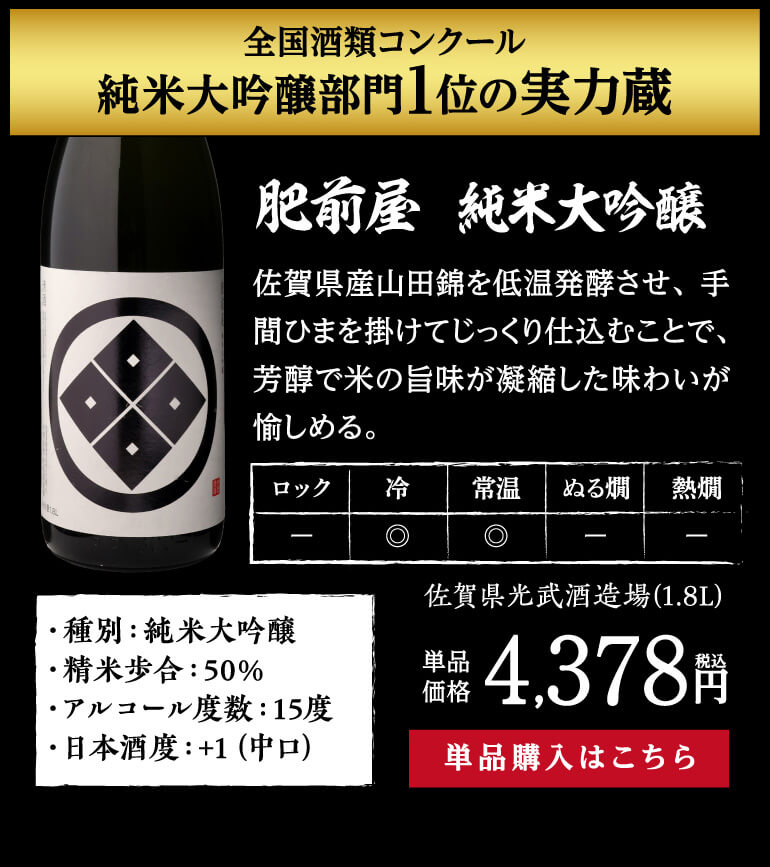 肥前屋 純米大吟醸