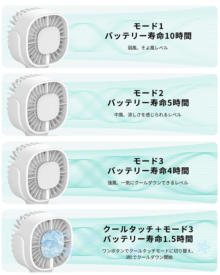 手持ち扇風機 クーラー 3段階風量調節 3秒急速冷却 大風量 静音 最も価値のある扇風機 業界初の携帯扇風機 手持ち 扇風機 卓上 小型  USB-C充電式 : dm-3822 : 泉ストア - 通販 - Yahoo!ショッピング