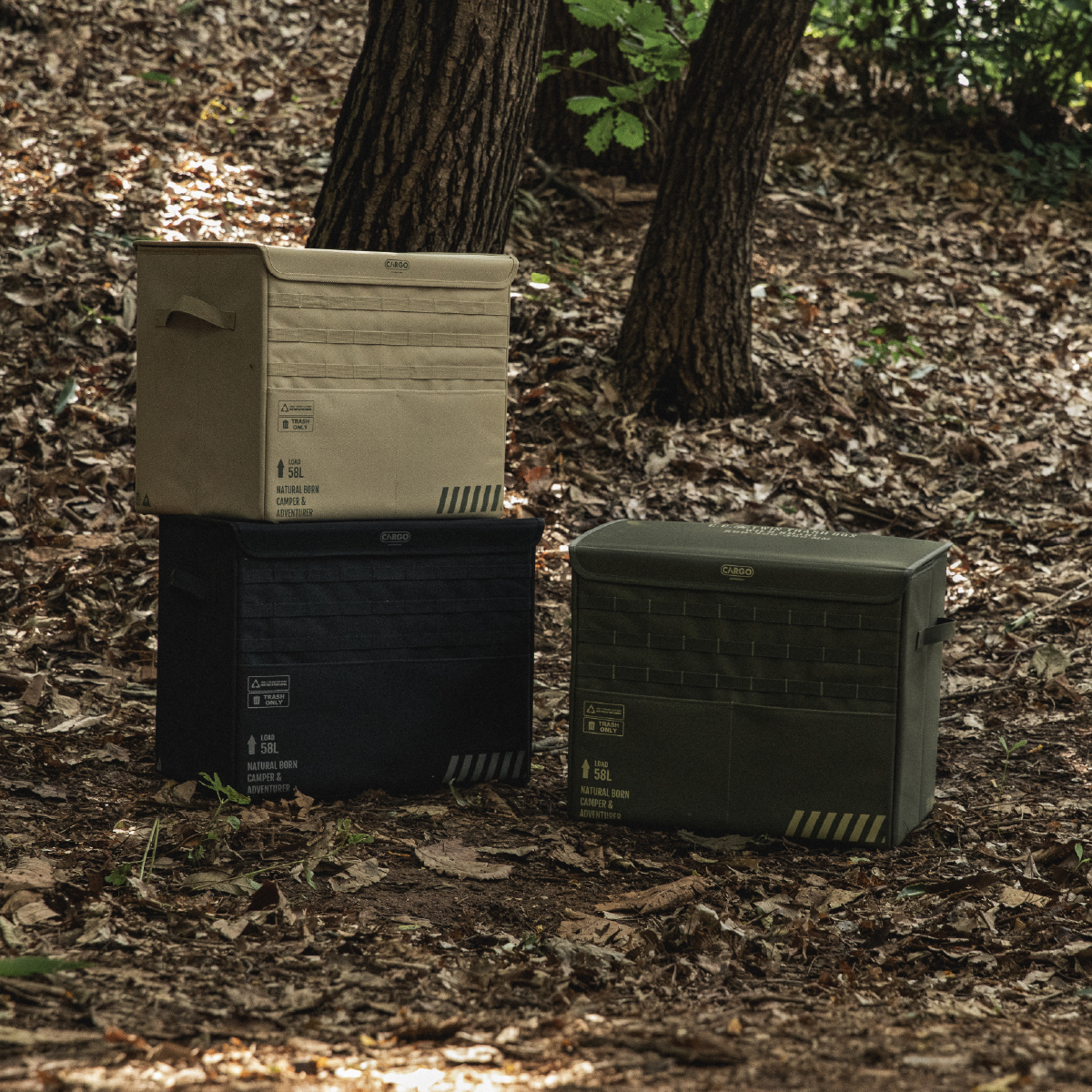 CARGO CONTAINER TWIN TRASH BOX ツイントラッシュボックス 折りたたみ ゴミ箱 収納ボックス キャンプ アウトドア