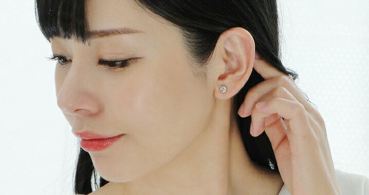 Pt900 0.6ct 一粒 ライトブラウン ダイヤモンド ピアス プラチナ