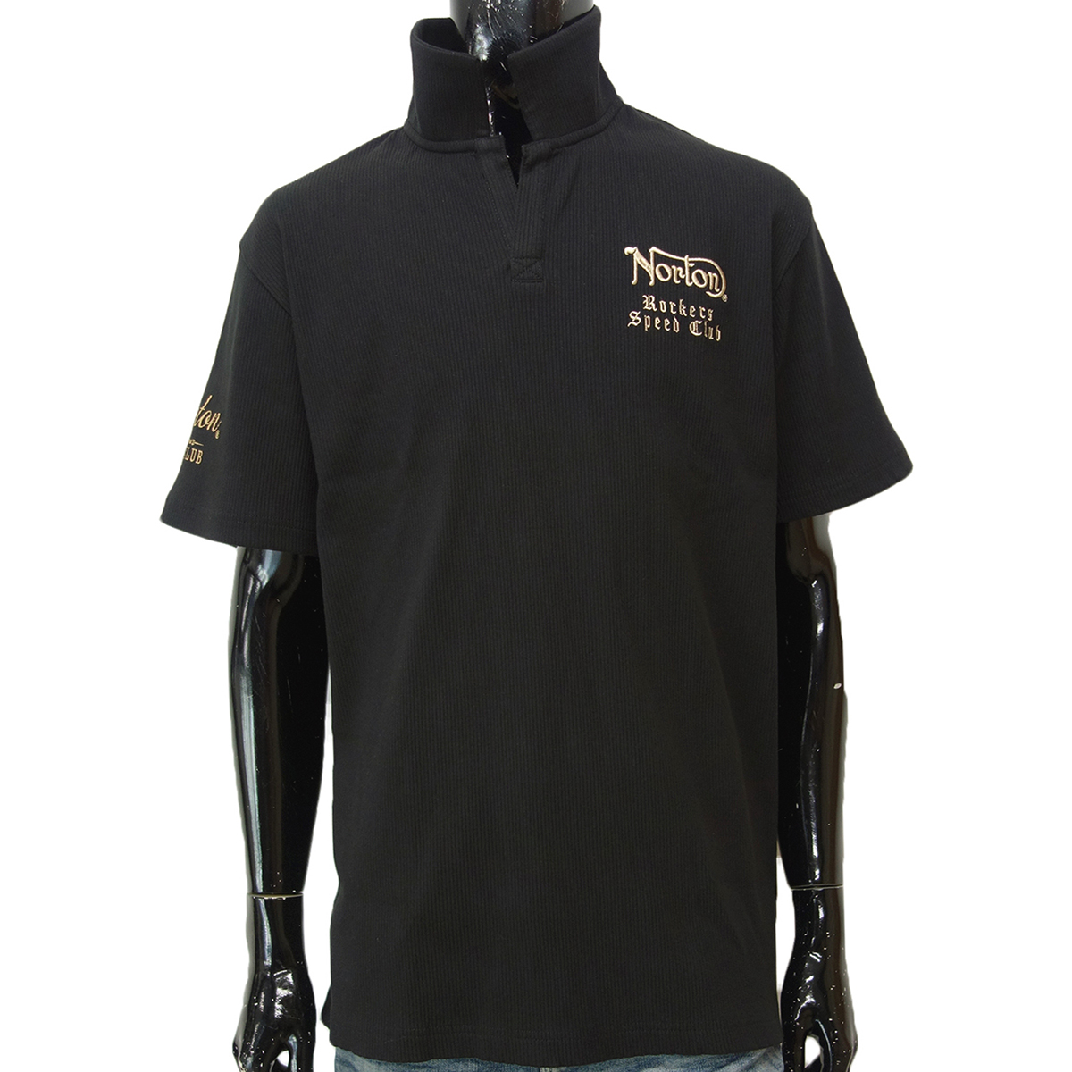 ノートン Norton ランダムテレコ スキッパー ポロシャツ メンズ