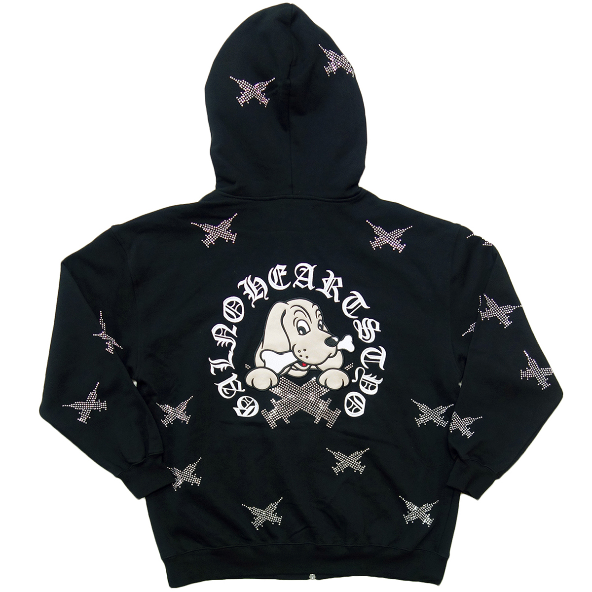 GALFY（ガルフィー） スウェット 長袖 パーカー ジップパーカー 黒