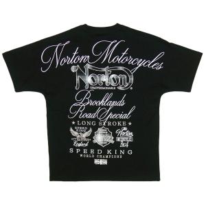 ノートン Norton ビッグシルエット 半袖 Tシャツ 服 メンズ 黒 242N1002