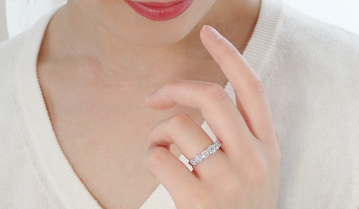 pt900 プラチナ ダイヤモンド ダイヤ 指輪 リング ハーフエタニティ