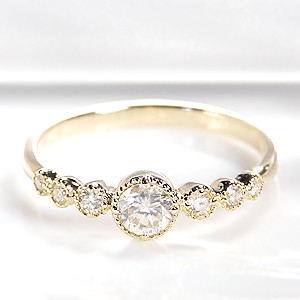 ミル打ちダイヤモンド　エタニティリング　K18YG K18YG/PG ゴールド ダイヤモンド ダイヤ 指輪 リング ミル打ち