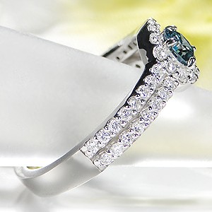 Pt900 ブルーダイヤモンド リング : ジュエリー for you - 通販