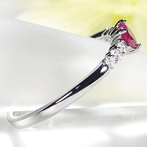 pt900 ハート ルビー リング : ジュエリー for you - 通販 - Yahoo
