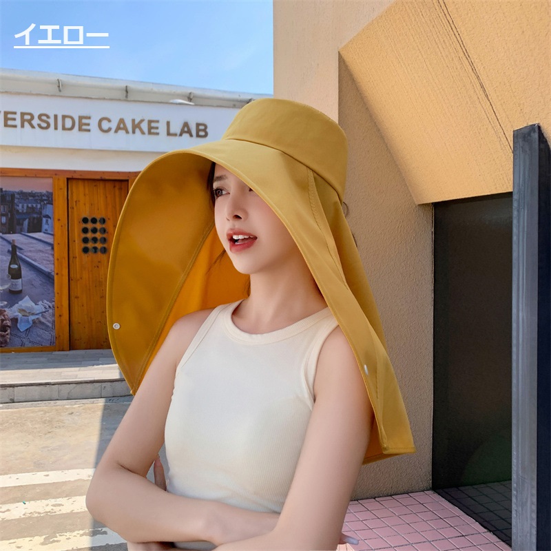 UVプロテクトフレアハット紫外線対策 UVカット 帽子 日焼け防止 日除け