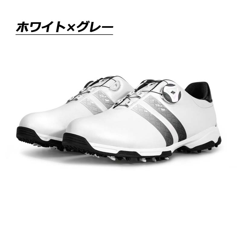 ゴルフシューズ PGM ダイヤル式 BOA スパイクレス スニーカータイプ