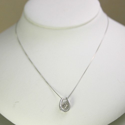 ダイヤモンド ネックレス 一粒 プラチナ 0.3カラット 鑑定書付 0.328ct 
