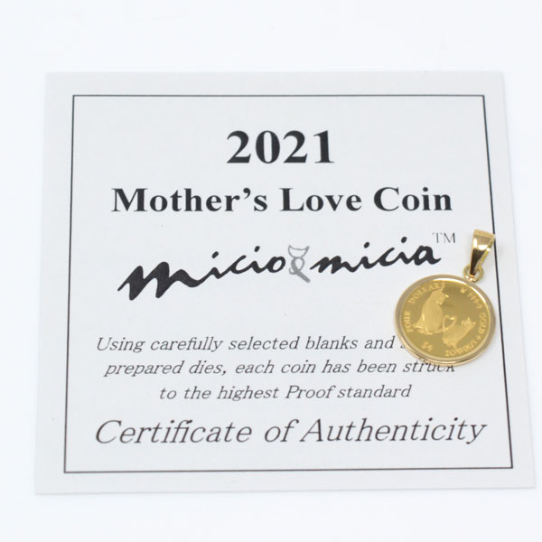 2021年限定 コイン Mother's Love Coin 猫 ミーチョ ミーチャエリザベス 女王 コイン ペンダント トップ 純金 24金 枠  18金 1/30オンス しっぽ ハート 可愛い : y200543 : ジュエリーコトブキ幸せ運ぶ宝石店 - 通販 - Yahoo!ショッピング