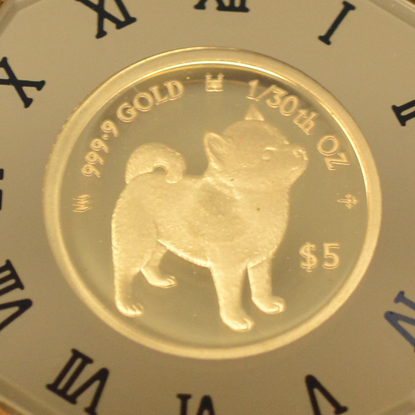 2022年 限定 コイン DOG COIN 犬 豆柴 柴犬 コイン ペンダント トップ 純金 24金 枠 18金 k18 18k 1/30オンス :  y220204 : ジュエリーコトブキ幸せ運ぶ宝石店 - 通販 - Yahoo!ショッピング