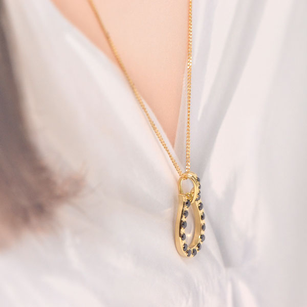 馬蹄 ネックレス 18金 K18 18K ゴールド オシャレな ホースシュー