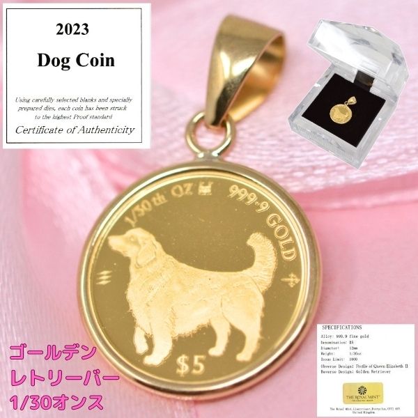 2023年 限定 コイン DOG COIN 犬 ゴールデン レトリーバー コイン 
