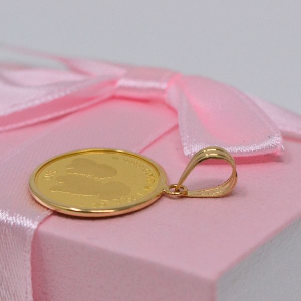 2024年 限定 コイン DOG COIN 犬 プードル ペンダント トップ 純金 24