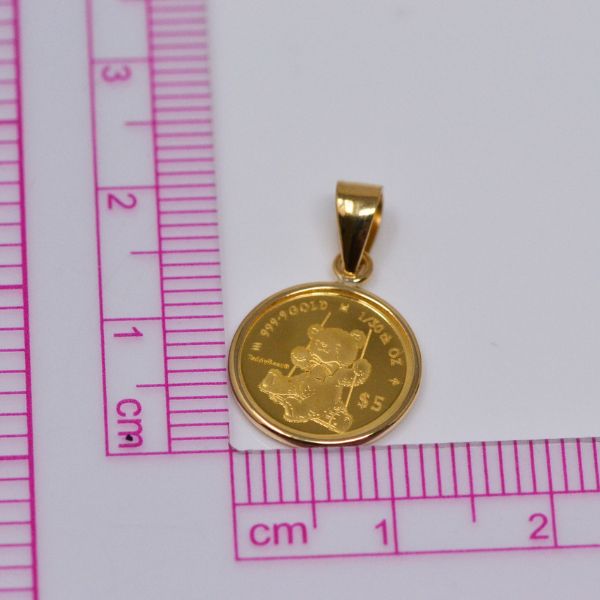 2025年 限定 コイン テディベア Teddy Bear ペンダント トップ 1/30