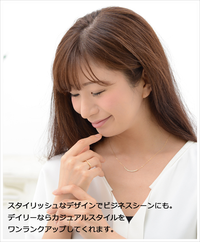 スリーバーラインネックレス 即発送可 0611-9 スリーバーラインネックレス 即発送可 0611-9