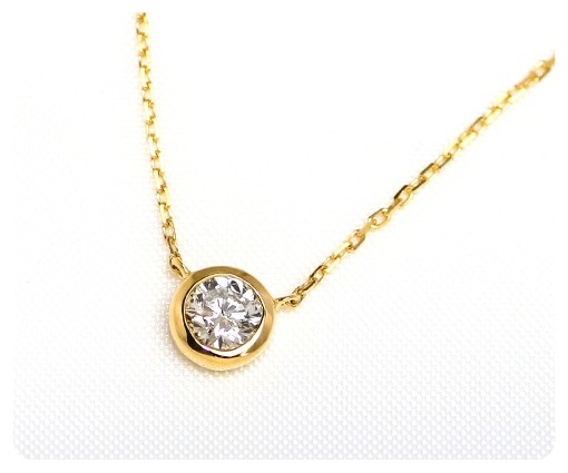 k18 ネックレス　イエローゴールド　ダイヤモンド 2粒 ALOHA MANA ダイヤモンド ネックレス レディース 18金 K18 k18