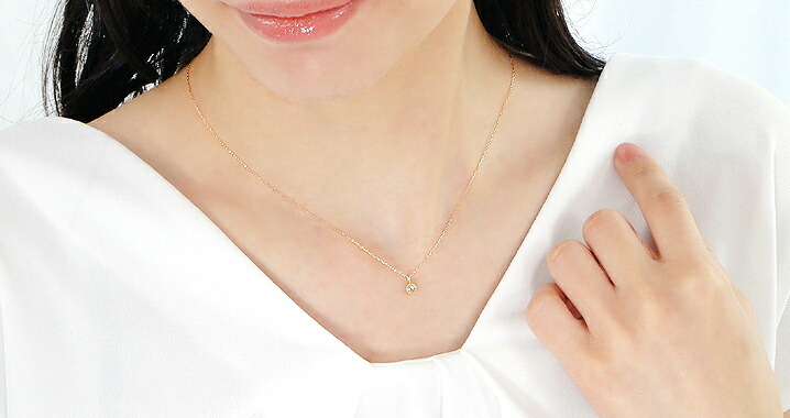 ネックレス　ペンダント　ダイヤモンド　k18　18金　ローズカット ローズカット ダイヤモンド プチ ネックレス K18YG 0.06ct