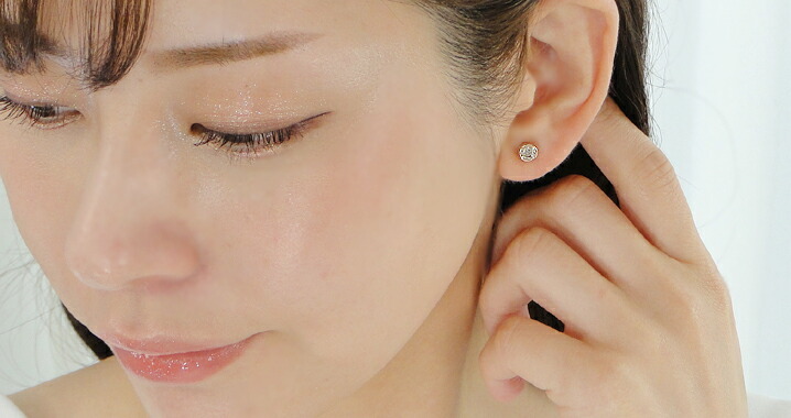 フクリン　K18天然ダイヤモンドピアス 計1.2ct ブラウン 楽天市場】K18PG【0.40ct】覆輪 一粒 ブラウンダイヤモンド