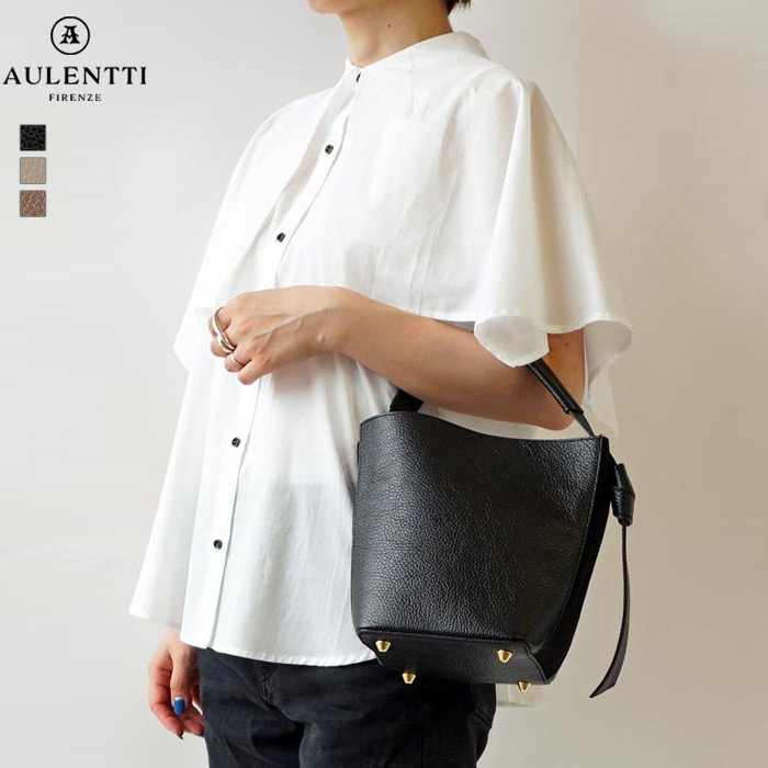 AULENTTI/オーレンティー】2WAYレザーショルダーバッグ ポーチ