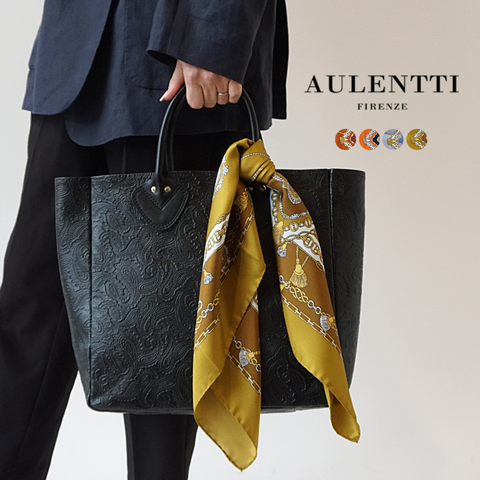 オウレンティ スカーフ シルク レディース  AULENTTI SCARF SILK MA-7009-66 ネッカチーフ シルク100% 絹 66cm×66cm 正方形 イタリア製 (ゆうパケット対象)｜j-piaplus｜05