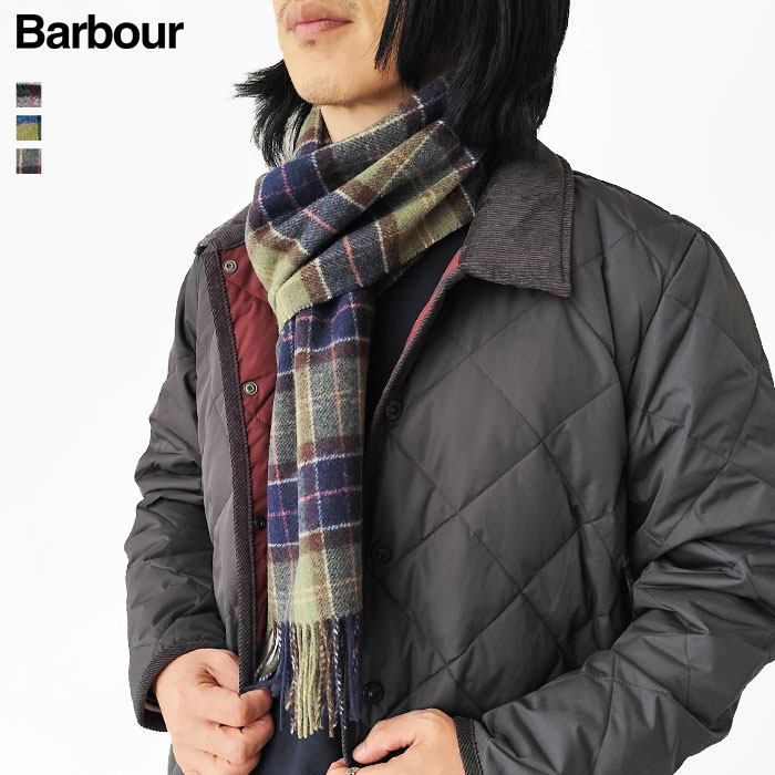 Barbour　バブアー　 チェック柄マフラー 　スコットランド製 Barbour（バブアー） 最大40%☆5/1限定 マフラー メンズ レディース