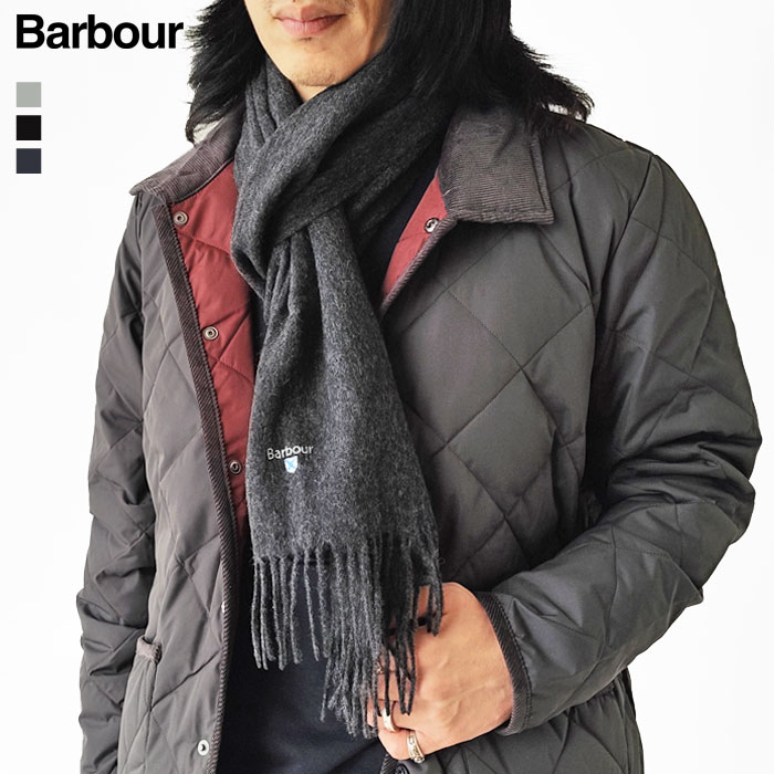 Barbour（バブアー） マフラー 無地 Plain Lambswool Scarf