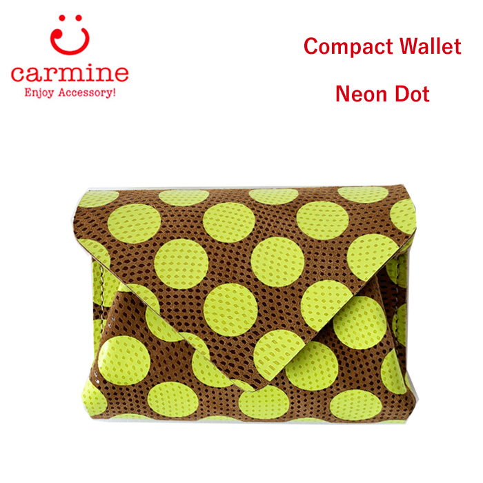 カーマイン 財布 レディース carmine Compact Wallet Neon Dot コンパ...