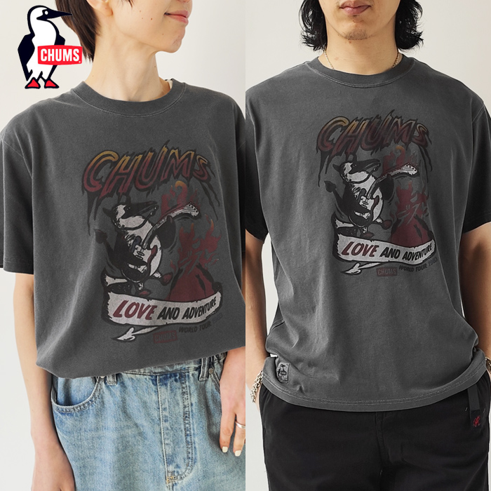 CHUMS Tシャツ チャムス メンズ レディース Metal Band T-Shirt