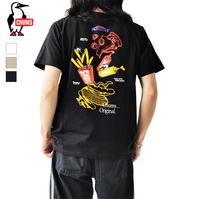 CHUMS（チャムス） 半袖 Tシャツ Anti-Bug Fast Food Pocket T-Shirt