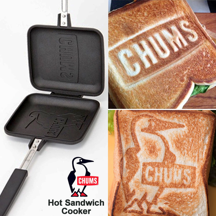 CHUMS チャムス ホットサンドウィッチクッカー シングル 直火 サンドイッチ トースター フライパン フッ素加工 Hot Sandwich Cooker (CH62-1039)｜j-piaplus｜02