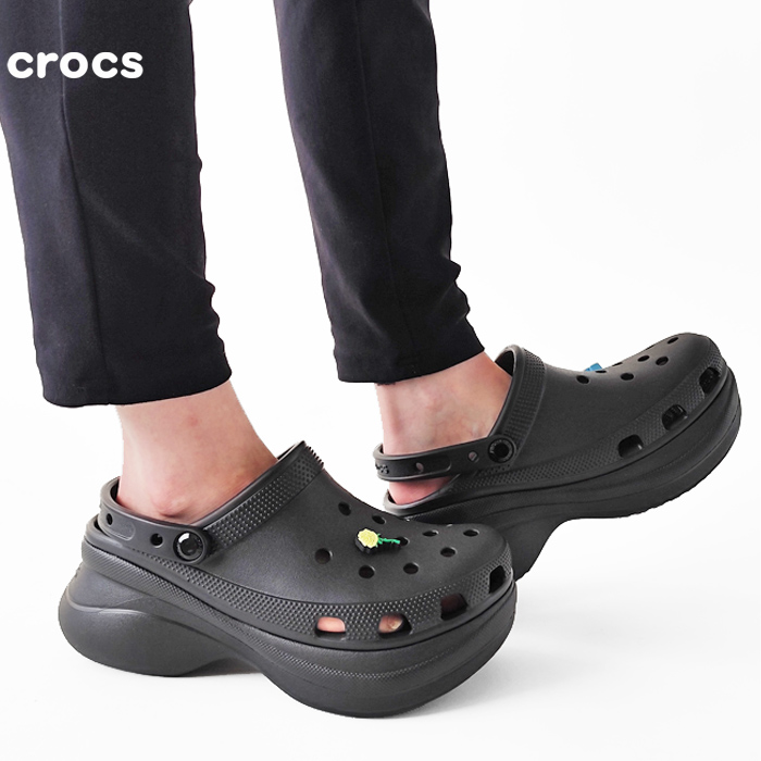 crocs（クロックス） サンダル レディース クラシック ベイ クロッグ CLASSIC BAE CLOG 206302 厚底 フットウェア ...