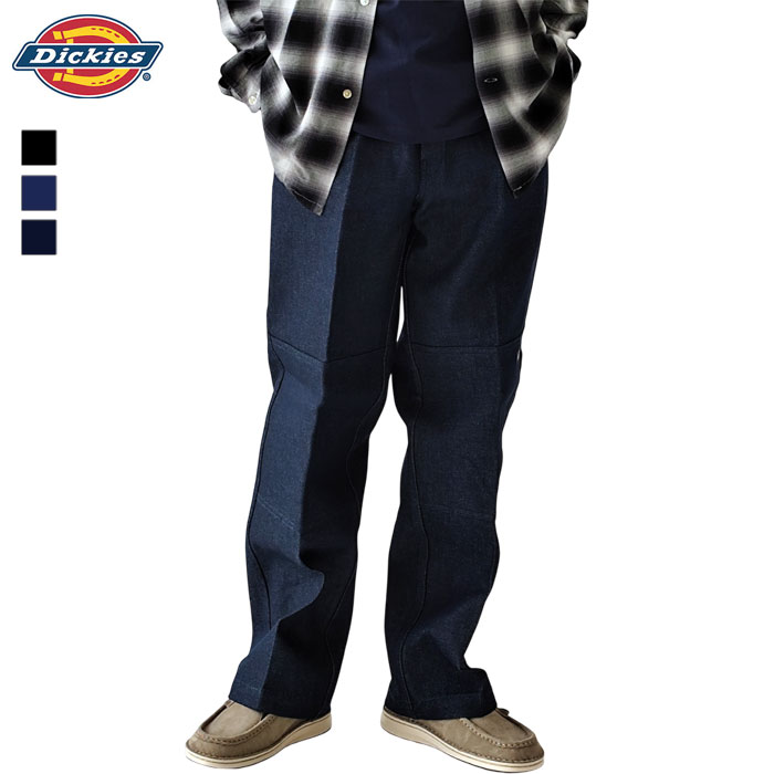 Dickies（ディッキーズ） デニム ダブルニー ワークパンツ 85283 DENIM