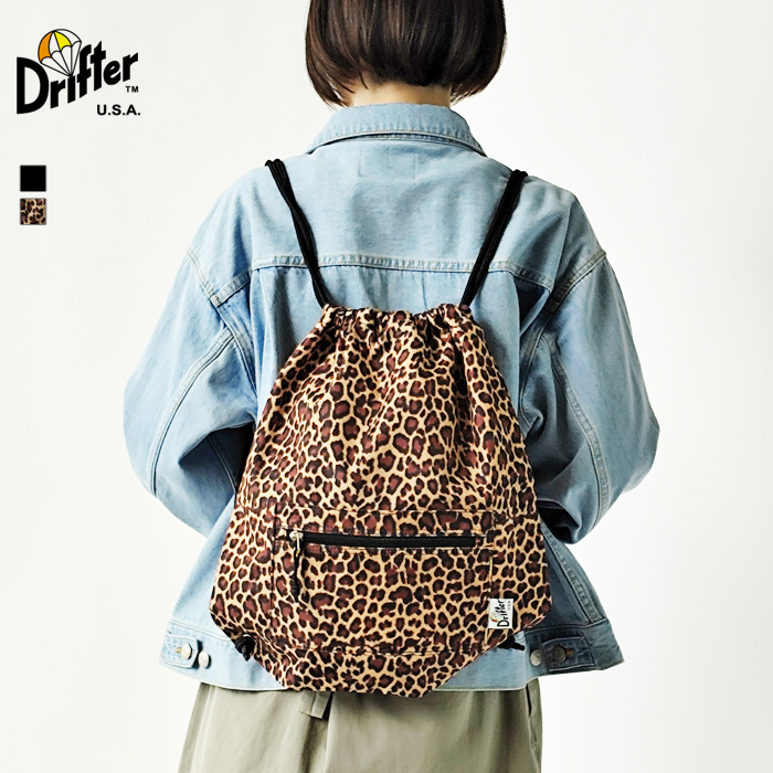 GRAPE スウェットモチーフ ドローストリング リュック Y2K 新品 Drifter（ドリフター） バッグ EASY KNAPSACK イージー ナップサック