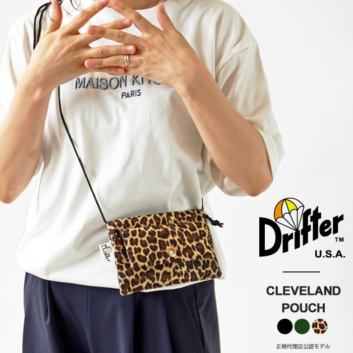 Drifter ドリフター サコッシュ ミニ ショルダー バッグ ショルダーポーチ メンズ レディース 薄マチ CLEVELAND POUCH (DFV1150)(ネコポス対象商品)