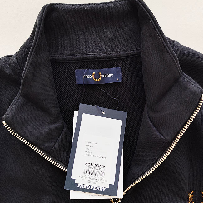 FRED PERRY（フレッドペリー） スウェット ジャージ ZIP THROUGH