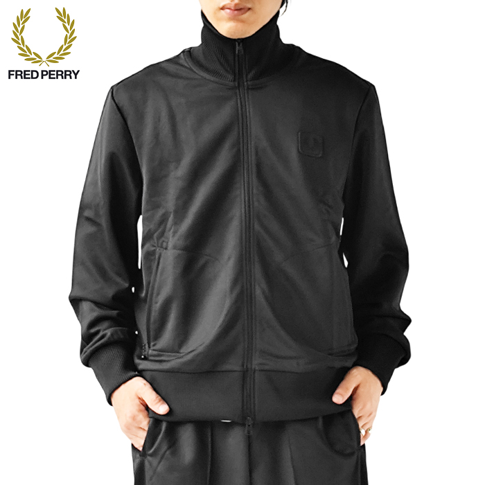 fred perry トラックジャケット フレッドペリー FRED PERRY ジャージ ジャケット LEATHER PATCH TRACK